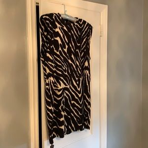 Zara sleeves zebra print dress